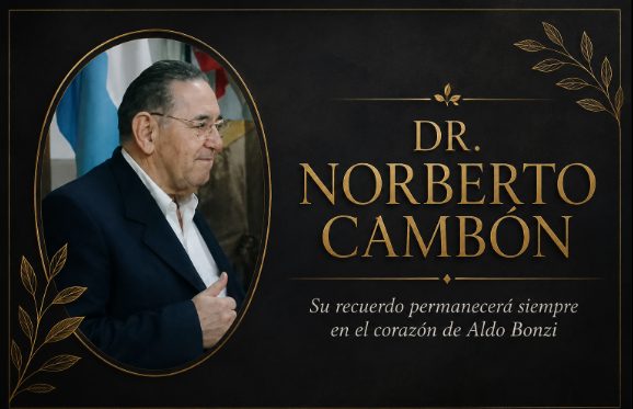 Retrato del Dr. Norberto Cambón, contador y vecino de Aldo Bonzi