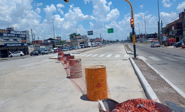 Trabajos de repavimentación en la Ruta Provincial 4 en La Matanza