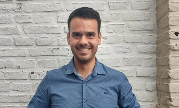 Germán Font, intendente electo de Marcos Juárez, en un acto político