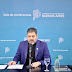 Carlos Bianco durante una conferencia de prensa en la Gobernación bonaerense