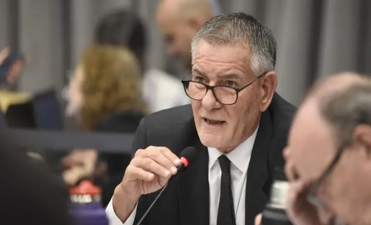 Carlos Castagneto, diputado nacional de Unión por la Patria, durante una entrevista radial